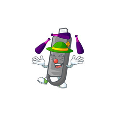 Poster - Smart flashdisk cartoon character style playing Juggling