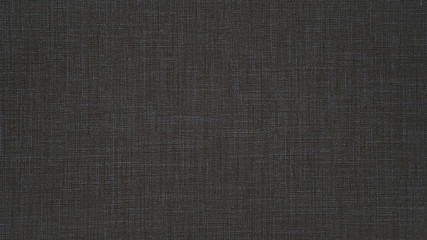 Sticker - Dark gray anthracite black natural cotton linen textile texture background