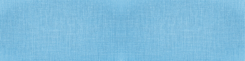 Poster - Bright blue natural cotton linen textile texture background banner panorama