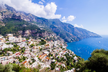 Wall Mural - View of Positano in the Amalfi Coast, Italy