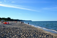 Wladyslawowo Beach, Late Summer, Before The Sunset Time. Poland