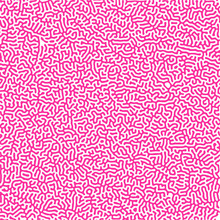 Pink Vector Diffusion Background. Organic Pattern In Maze Style