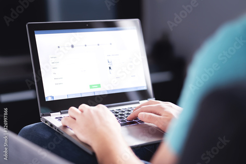 Fotografía Personal information to shop online