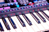 Keyboard, closeup of the instrument