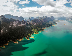 Khao Sok national park Cheow Lan Dam, Ratchaprapha Dam or Rajjaprabha Dam at Suratthani