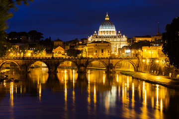 Canvas Print - Saint Peter's Basilica in Vatican