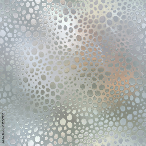 Naklejka - mata magnetyczna na lodówkę Glass seamless texture with pattern for window, 3d illustration