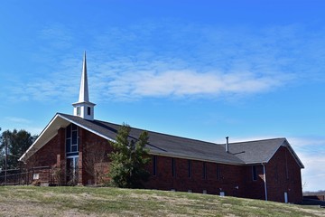 Wall Mural - church in countryside