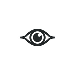 Poster - Eye icon template color editable. Eye symbol vector sign isolated on white background illustration for graphic and web design.