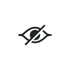 Poster - Eye icon template color editable. Eye symbol vector sign isolated on white background illustration for graphic and web design.