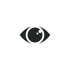 Poster - Eye icon template color editable. Eye symbol vector sign isolated on white background illustration for graphic and web design.