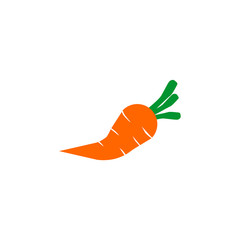 Sticker - Carrot vegetable logo design icon vector template