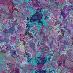 Poster - Textured and artistic colorful wavy lines background.