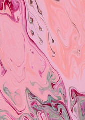 Fototapete - Luxury and beauty concept wavy lines background.