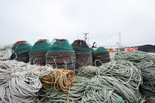 Fishing Gear And Rope In Fishing Village