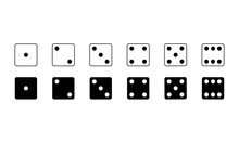 	Game Dice. Vector
