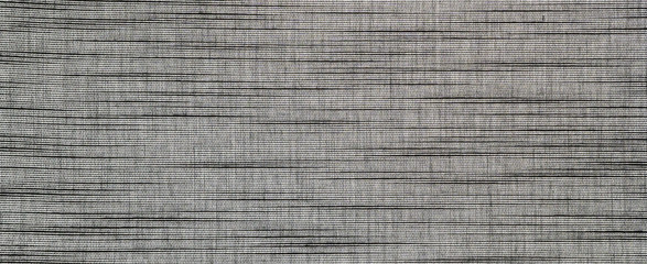 Poster - Gray anthracite natural cotton linen textile texture background banner panorama