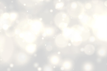 Wall Mural - beautiful white bokeh lights effect background design