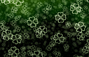 Sticker - decorative shamrocks