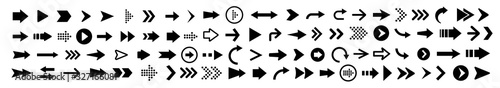 Fotografía Vector illustration of arrow icons set