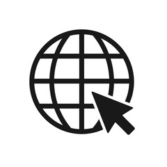 Wall Mural - website icon. vector www icon