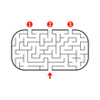 © PlatypusMi86 - Abstact labyrinth. Game for kids. Puzzle for children. Maze conundrum. Vector illustration.