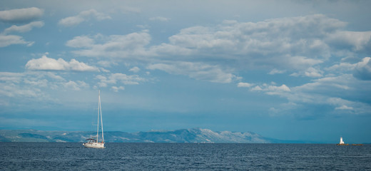 sailing boat on the sea