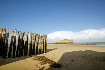 Wall Mural - Saint-Malo, walled city in Brittany, France