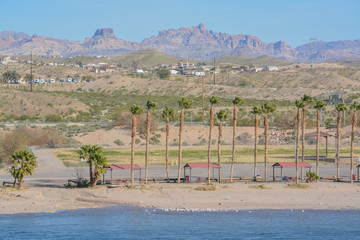 Wall Mural - Davis Camp on the Colorado River In Bullhead, Mohave County, Arizona USA
