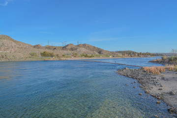 Wall Mural - Davis Camp on the Colorado River In Bullhead, Mohave County, Arizona USA