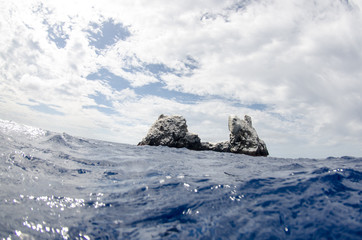 Wall Mural - Roca partida rock, revillagigedo archipelago, Mexican pacific.