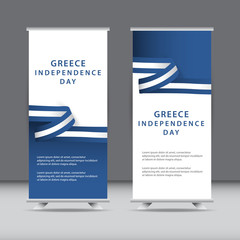 Wall Mural - Happy Greece Independence Day Celebration Vector Template Design Illustration