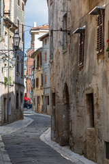 Wall Mural - Street in the old town of Vodnjan, Istria, Croatia