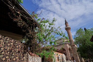 Wall Mural - Ancient Suleymaniye Mosque in old town of Antalya, Turkey.