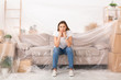 © Prostock-studio - Young sad woman unhappy about new repair in her home