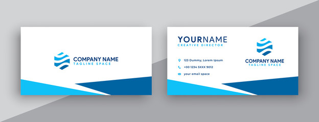 Wall Mural - abstract blue business card design