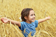 © aletia2011 - Portrait of cute little girl in wheat field