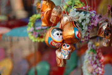 Wall Mural - MANDALAY/MYANMAR(BURMA) - 01st Mar, 2020 : Traditional Burmese Toys Collection.