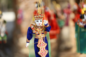 Wall Mural - MANDALAY/MYANMAR(BURMA) - 01st Mar, 2020 : Traditional Burmese Toys Collection.