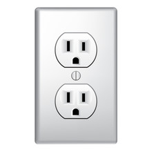  Electrical Plugin Outlet Cover Vector Illustration Graphic Icon