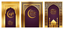 Ramadan Background Golden Arches