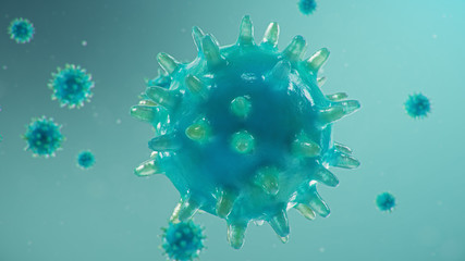 Wall Mural - coronavirus outbreak. pathogen affecting the respiratory tract. covid-19 infection. concept of a pan