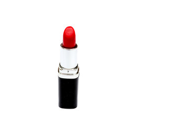 close up of a lipstick on white background with clipping path