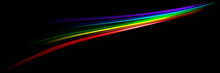 Dynamic Multicolored Glowing Lines On A Black Background