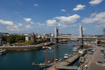 Cityscapes in Brest, Brittany, France