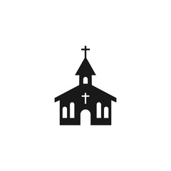 Wall Mural - Church vector icon