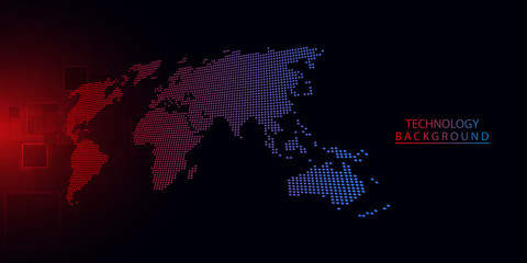 Wall Mural - global network connection.abstract background technology graphic design. network wireless systems an