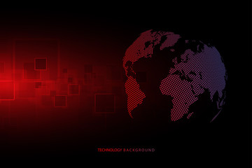 Wall Mural - global network connection.abstract background technology graphic design. network wireless systems an