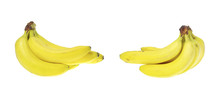 Yellow Bananas Isolated On White Background