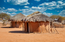 African huts